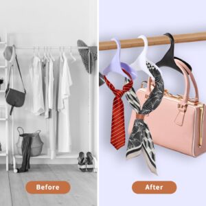 HOMEEE 10 Pcs Bag Hanger for Closet, Purse Hanger for Closet, Protecting Bag Shape, Storing and Organizing Various Handbags and Any Other Purse in Easy-to-Find