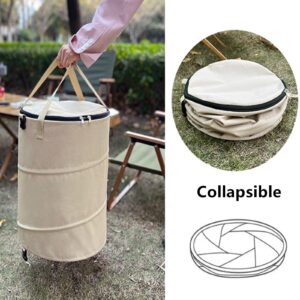 ANTING PRODUCTS Camping Pop up Trash Can, Camping Trash Can Collapsible,Pop up Trash Can with Lid,Collapsible Garbage Can for Camping,Outdoor Travel (Color C)