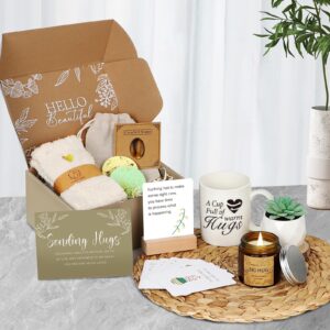 Sympathy Gift Baskets - Care Package Get Well Soon Gifts for Women, Thinking of You After Surgery Gifts Feel Better Gifts for Sick Friend, Memorial Gift, Get Well Gifts for Best Friend Bff Mom Sister