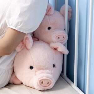 Fawowe Weighted Stuffed Animals, Weighted Pig Stuffed Animal Cute Pig Weighted Plush Animals Hugging Pillow Toy Gifts for Adults and Kids, 15.7 inch