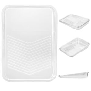 Bates- Paint Tray Liner, 9 Inch, 10 pcs, Transparent Paint Pans Trays, Plastic Paint Tray, Disposable Paint Tray, Paint Roller Tray, Paint Trays for Painting Walls, Roller Tray Liners, Paint Pan Liner