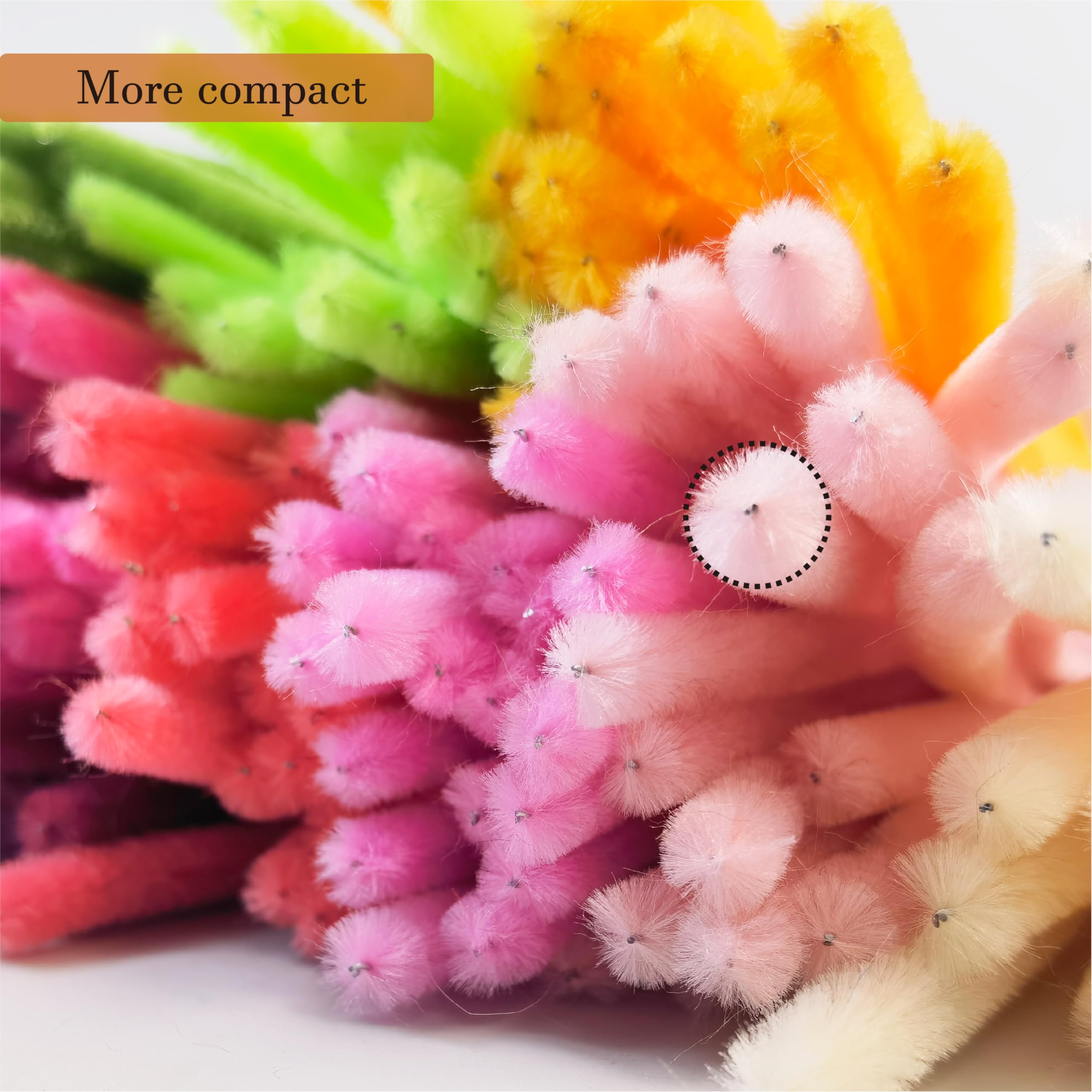 ESUOHYM 230PCS Upgraded 20 Colors Pipe Cleaners Craft Chenille Stems DIY Art Supplies Colorful Thick Fluffy Fuzzy Wire Sticks Bulk for Kids and Adults (20Colors)