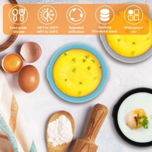 9Pcs Air Fryer Egg Poacher Cups, Silicone Egg Poacher Cups, Egg Cooking Cups, Reusable Nonstick Air Fryer Egg Mold, Poached Egg Cooker, Silicone Ramekins Cupcake Baking Cups for Air Fryer Oven Microwave