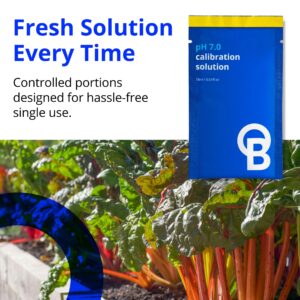 Bluelab pH 7.0 Calibration Solution Sachets - Ideal for pH pH Pens & pH Probes for Precise Meter & Probe Accuracy, 18 ml Each, for Hydroponics, Gardening, Growing Tents - 30 Sachet Box