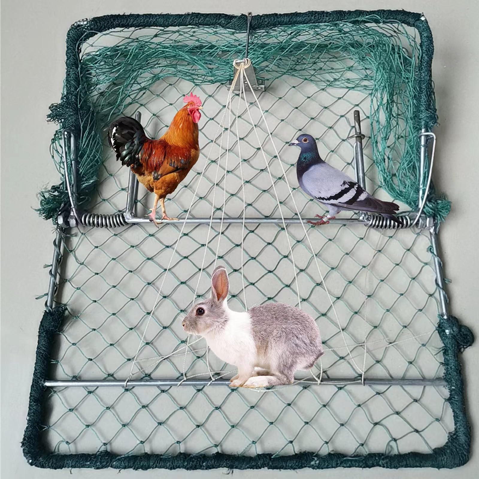 Bird Net Dird Net Trap Live Dove Mousetrap Rabbit Hunting Quail Cage Sparrows Squirrels Trapping Bird Trap 19.7''X15.7''