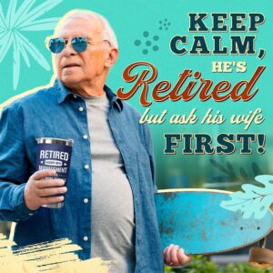 HEXMOZ Retirement Gifts for Men 2024 - Best Gifts for Retirement, Funny Retirement Gifts for Men, Man - Happy Retirement Party Decorations For Men, Christmas Retirement Ornament vs 20oz Navy Tumbler