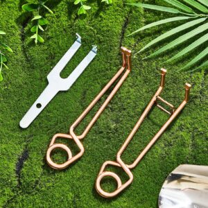 Qualirey 8 Pcs Outdoor Mole Trap Wire Tong Safe Effective Underground Spring Trap for Weather Resistant Work Mouse Wildlife Animal Control Supplies Commercial Residential Backyards Garden Flower Beds