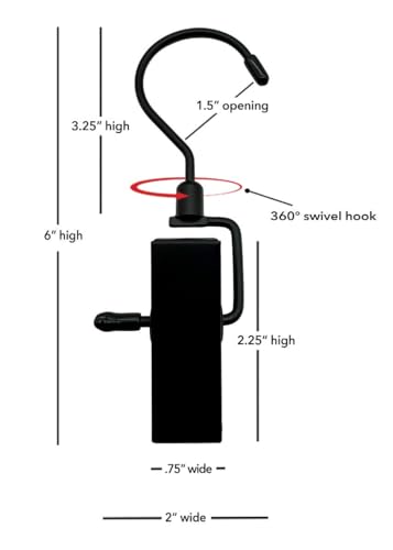 Hang-All Boot Clips, 6" Premium Chrome Metal with EuroClip, 10 CN