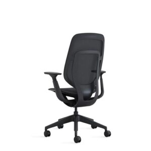 Steelcase Karman Mesh Ergonomic Desk Chair - Adjustable Desk Chair - 4 Points of Adjustability - Lumbar Support - Black Frame & Black Mesh