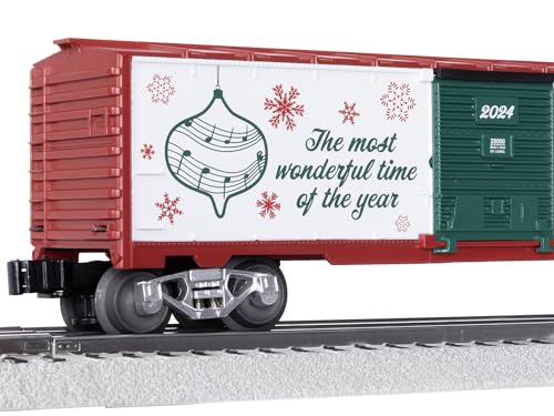 Lionel 2024 Christmas Music O Gauge Model Train Boxcar