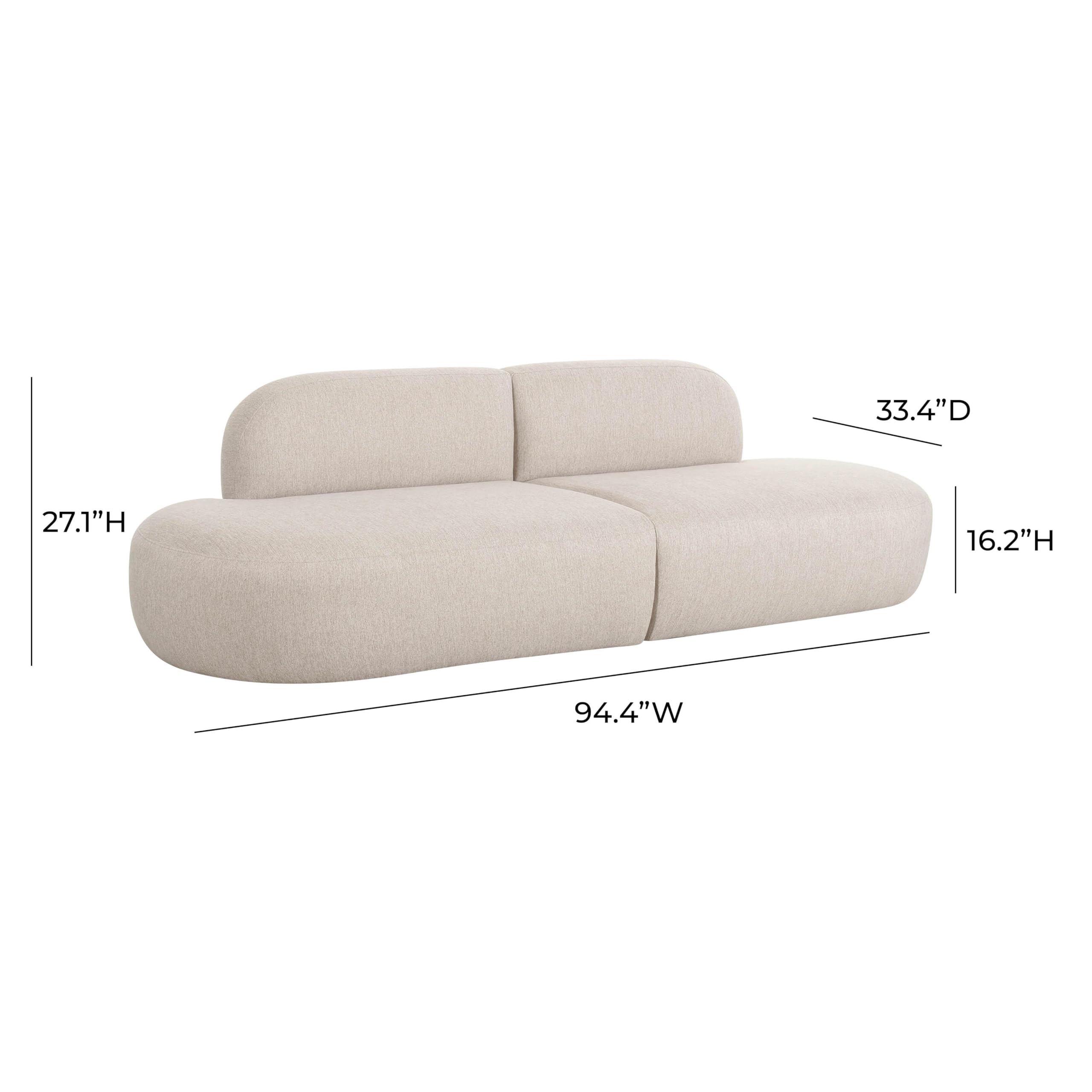 Tov Furniture Broohah Beige Linen Sofa