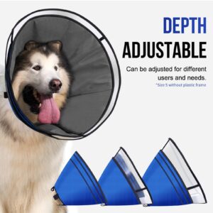 Soft Dog Cone Collar for Dogs After Surgery, OneTigris Adjustable Head Cone for Large Dogs, Neck Cone Alternative Elizabethan Dog Recovery Collars Prevent Licking (XL(Neck: 17.5"- 20.5"))