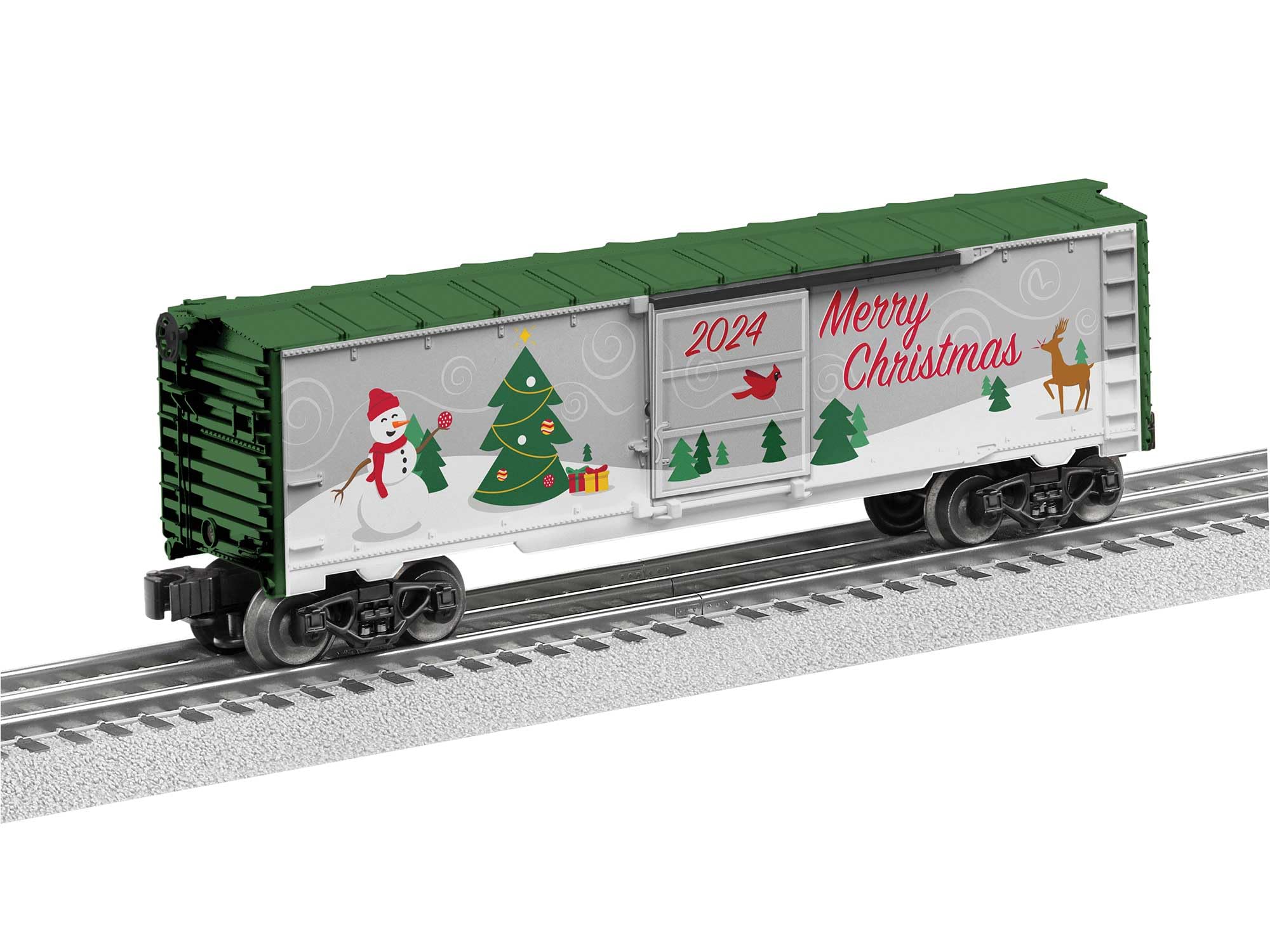 Lionel 2024 Christmas O Gauge Model Train Boxcar