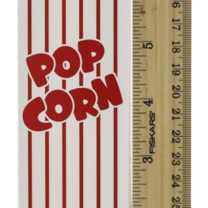 Snappy 3J Red and White Close Top Popcorn Boxes, 1.25 Oz, 25 Count