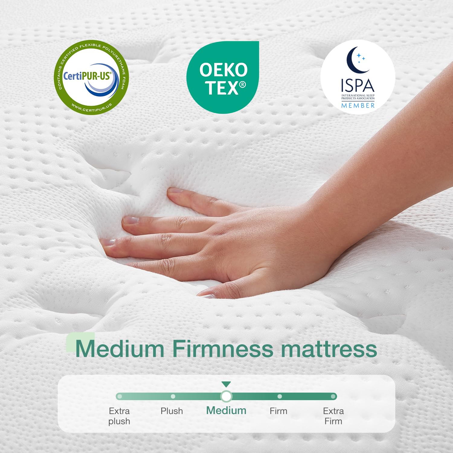 Novilla Queen Mattress, 12 Inch Hybrid Mattress in a Box, Gel Memory Foam with Individual Pocket Springs for a Peaceful Sleep, Queen Size Mattress, Pillow Top Mattress with Quilted Cover