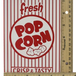 Snappy 3J Red and White Close Top Popcorn Boxes, 1.25 Oz, 25 Count