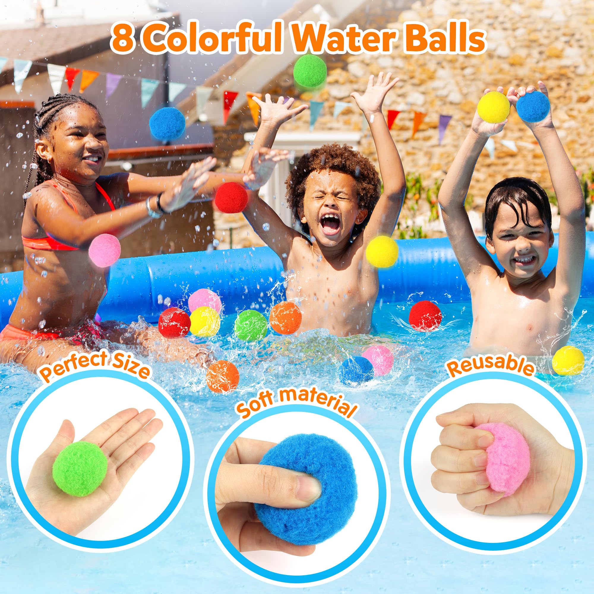 Mocoosy Beach Party Favors for Kids, 40 Pack Pool Party Favors Summer Water Toys Goody Bag Stuffers Including Beach Balls, Bubble Wands, Sunglasses Bulk for Birthday Party Supplies Outdoor Fun Play