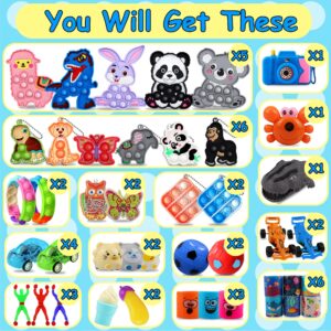 Kiss Monkey 640 PCS Prize Treasure Box Toys for Classroom, Party Favors for Kids, Fidget Toys Bulk, Goodie Bags Stuffers for Kids, Birthday Gifts, Pinata Stuffers, Carnival Prizes