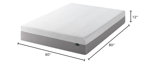 ZINUS 12 Inch Ultima Memory Foam Mattress [New Version], Queen, Fiberglass Free, Medium Firm Feel, Breathable Airflow Memory Foam, Certified Safe Foams & Fabric, Mattress in A Box