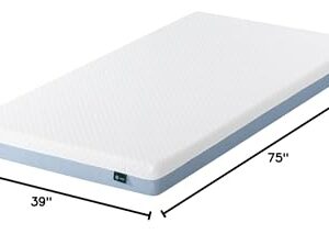 ZINUS 5 Inch Cooling Essential Memory Foam Mattress [New Version], Twin, Fiberglass Free, Medium Feel, Cooling Airflow Memory Foam, Certified Safe Foams & Fabric, Mattress in A Box