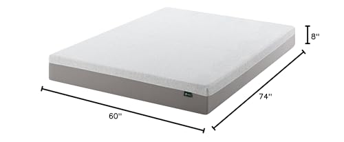 ZINUS 8 Inch Ultima RV Memory Foam Mattress [New Version], Short Queen, Fiberglass Free, Medium Firm Feel, Breathable Memory Foam, Certified Safe Foams & Fabric, Mattress in A Box