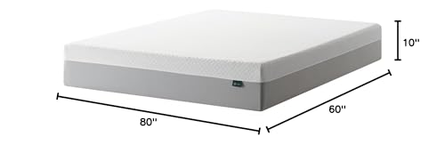 ZINUS 10 Inch Green Tea Essential Memory Foam Mattress [New Version], Queen, Fiberglass Free, Medium Feel, Breathable Airflow Memory Foam, Certified Safe Foams & Fabric, Mattress in A Box