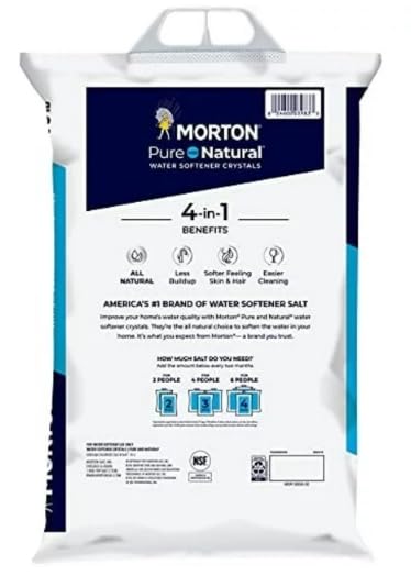 Generic Morton Salt Pure and Natural Water Softener Crystals, 40 Pounds (4 Pack)