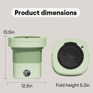 Nidouillet 11L portable washing machine, mini washing machine for underwear and baby clothes,Comes with a drain basket and drainpipe for apartments, dormitories, hotels, and outdoor camping