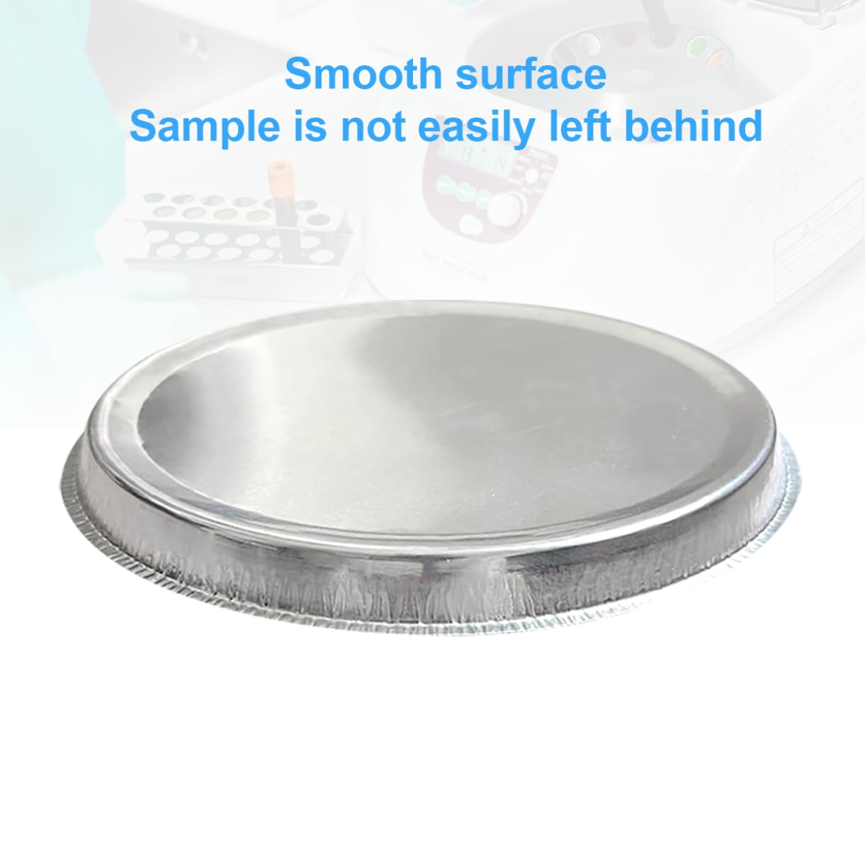 Aluminum Sample Pan for Laboratory Moisture Analyzers,102mm Disposable Aluminum Weighing Dishes, 80Pcs