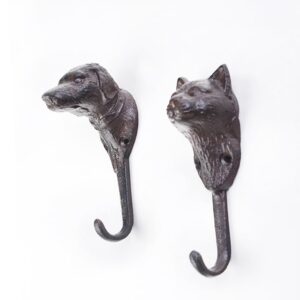 UVKDEENK 2pcs Heavy Duty Wall Hooks, Cat Bathroom Towel Hooks, Animal Door Hooks for Living Room, Bedroom, Kitchen, Hotel, Hanging Clothes, Towels, Hats, Coats, Bags, Keys, Belts