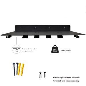 LJYMYSAK Fit for Tonal Accessory Floating Shelves Black Tonal Accessory Shelf Home Gym Accessories Workout Equipment Storage Rack T Lock Adapters Hanger