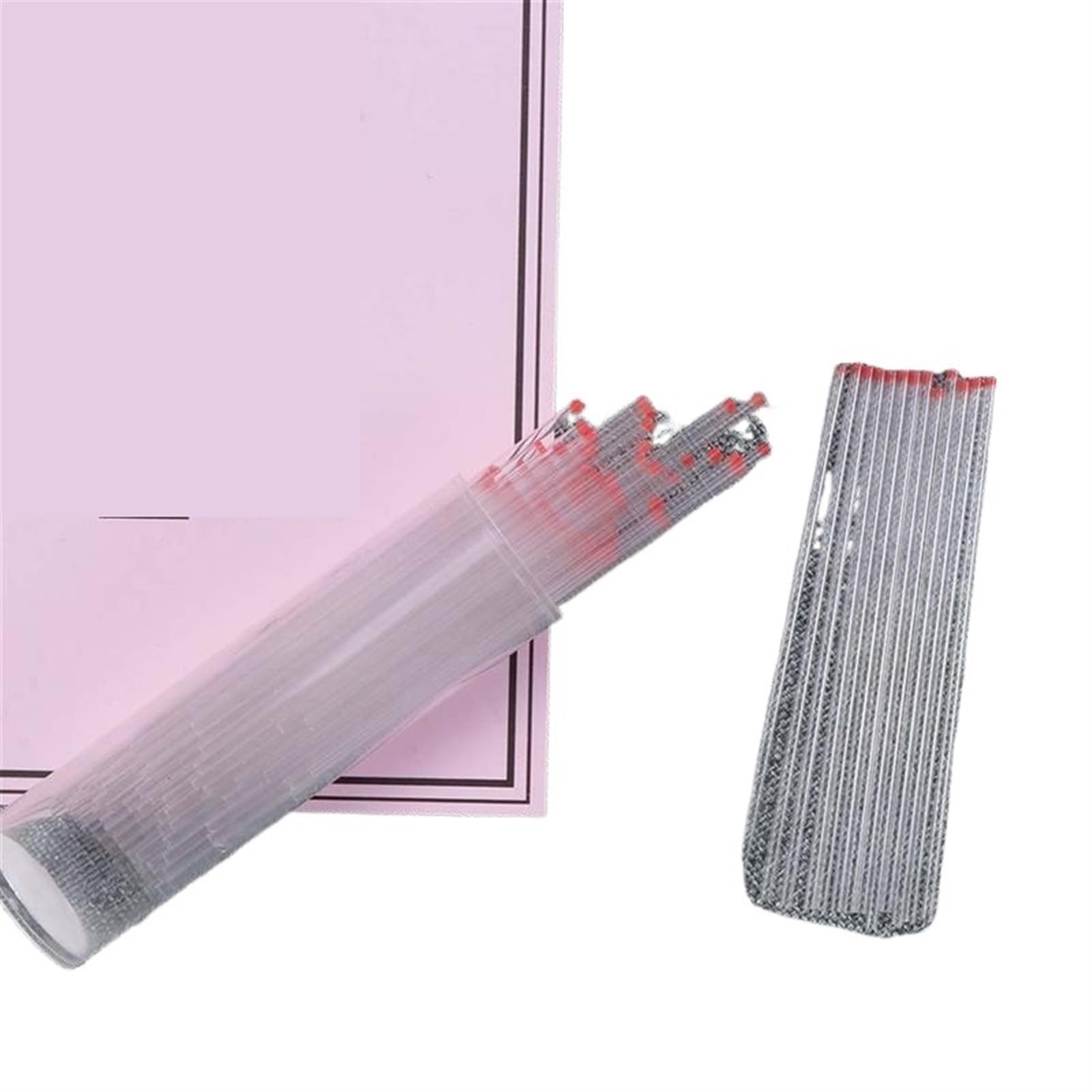 VILFO 200PCS Glass Capillary Tube Micro Hematocrit Tubing Melting Tube Multi-Purpose Glass Tube for Clinic Hospital Use Red