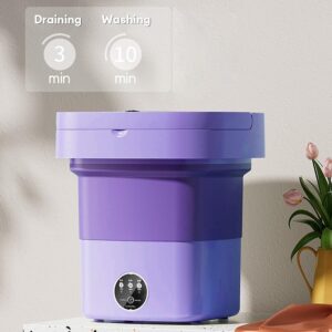 Nidouillet 11L portable washing machine, mini washing machine for underwear and baby clothes,Comes with a drain basket and drainpipe for apartments, dormitories, hotels, and outdoor camping