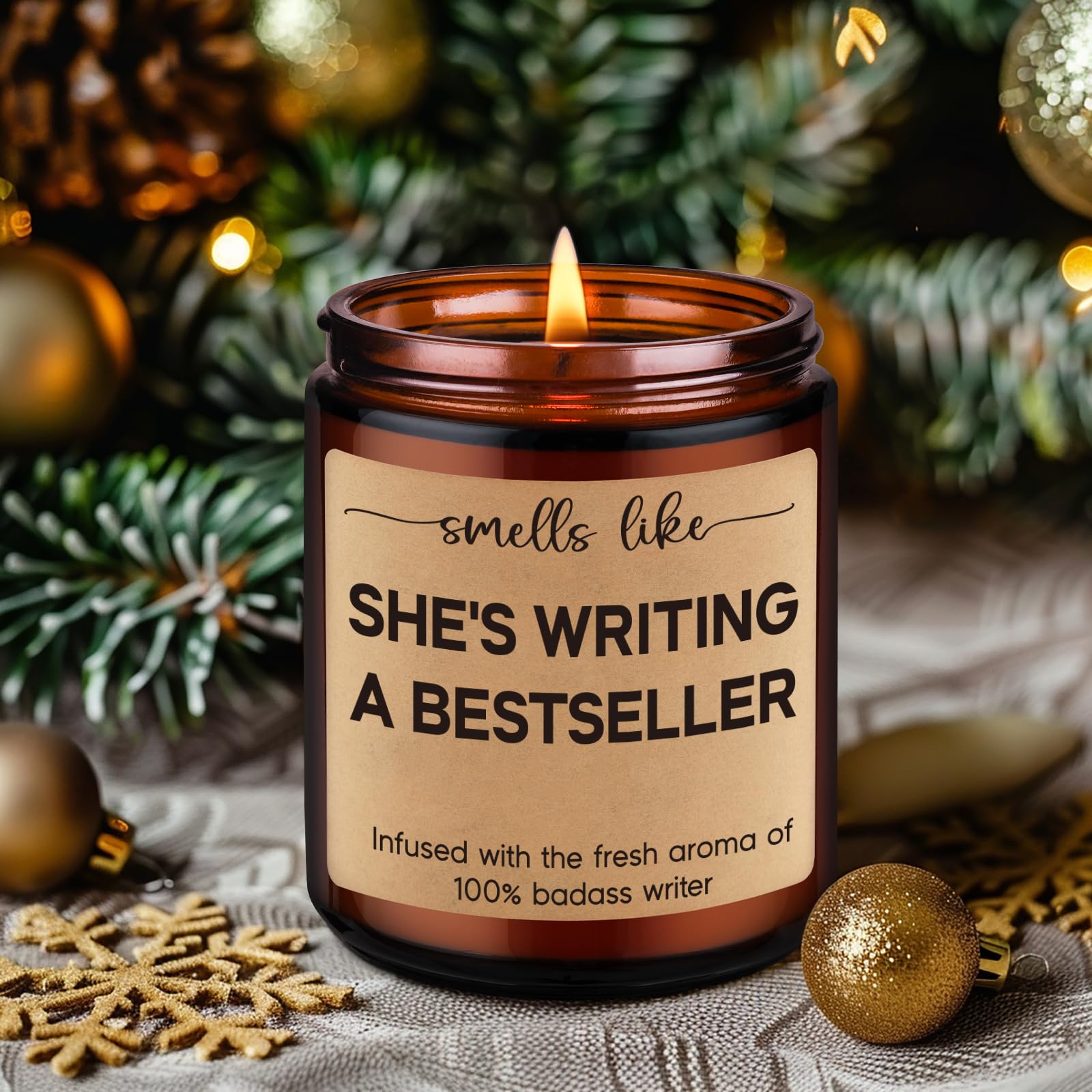 Miracu Writers Candle, Writing Writer Gifts for Women, Christmas Cool Gifts for Writers, Future Author Gifts, Funny Gifts for Novelist Scriptwriter Screenwriter, Writers Block Gifts, Gifts for Author