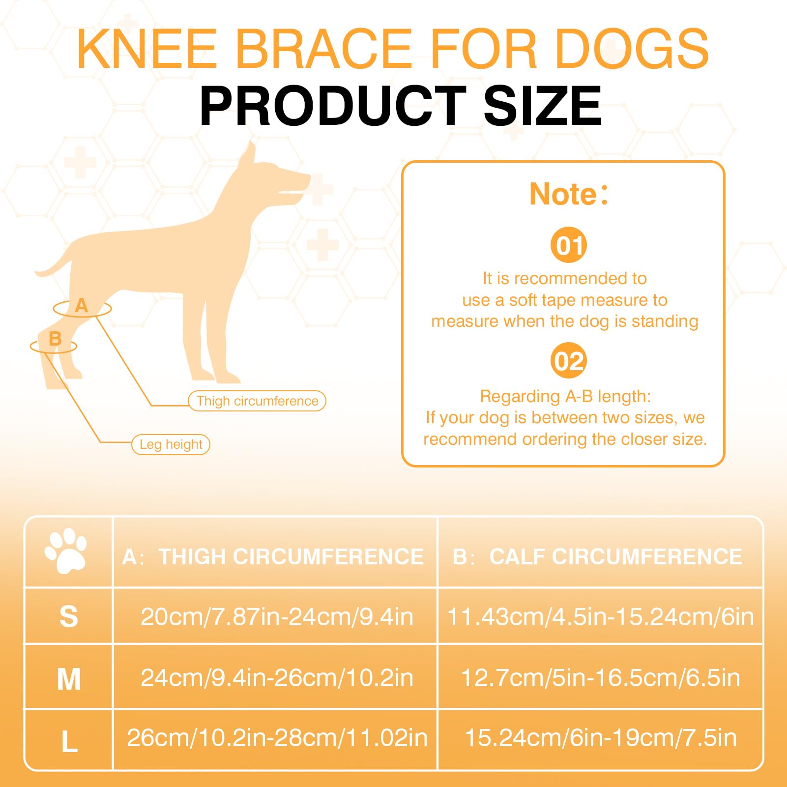 Dog Knee Brace Dog ACL Brace Hind Leg Dog Knee Brace for Torn ACL Hind Leg with Side Stabilizer ACL Brace for Dogs Pain Relief Dog ACL Knee Brace Extra Support Treats Kneecap Dislocation Arthritis-L