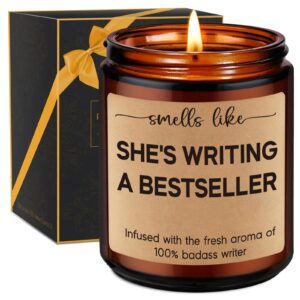 miracu writers candle, writing writer gifts for women, christmas cool gifts for writers, future author gifts, funny gifts for novelist scriptwriter screenwriter, writers block gifts, gifts for author