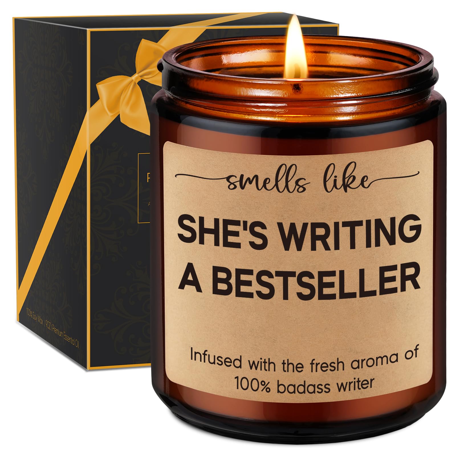 Miracu Writers Candle, Writing Writer Gifts for Women, Christmas Cool Gifts for Writers, Future Author Gifts, Funny Gifts for Novelist Scriptwriter Screenwriter, Writers Block Gifts, Gifts for Author