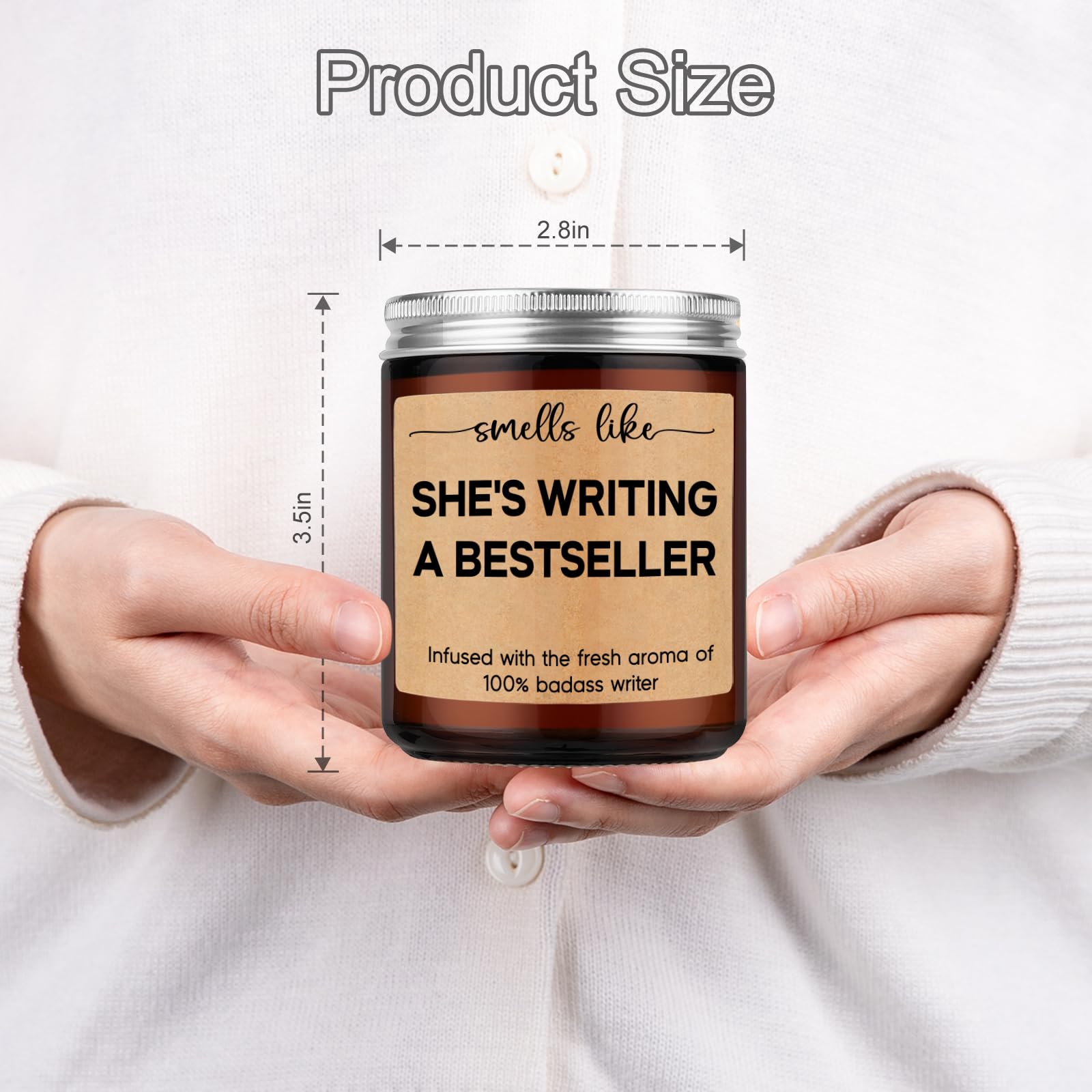 Miracu Writers Candle, Writing Writer Gifts for Women, Christmas Cool Gifts for Writers, Future Author Gifts, Funny Gifts for Novelist Scriptwriter Screenwriter, Writers Block Gifts, Gifts for Author