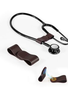 caseleather stethoscope clip for medical professionals, secure attachment for doctors, nurses, and students - compatible with 3m littmann classic iii, lightweight ii s.e lightweight and stylish design