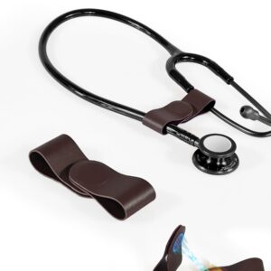 CaseLeather Stethoscope Clip for Medical Professionals, Secure Attachment for Doctors, Nurses, and Students - Compatible with 3M Littmann Classic III, Lightweight II S.E Lightweight and Stylish Design