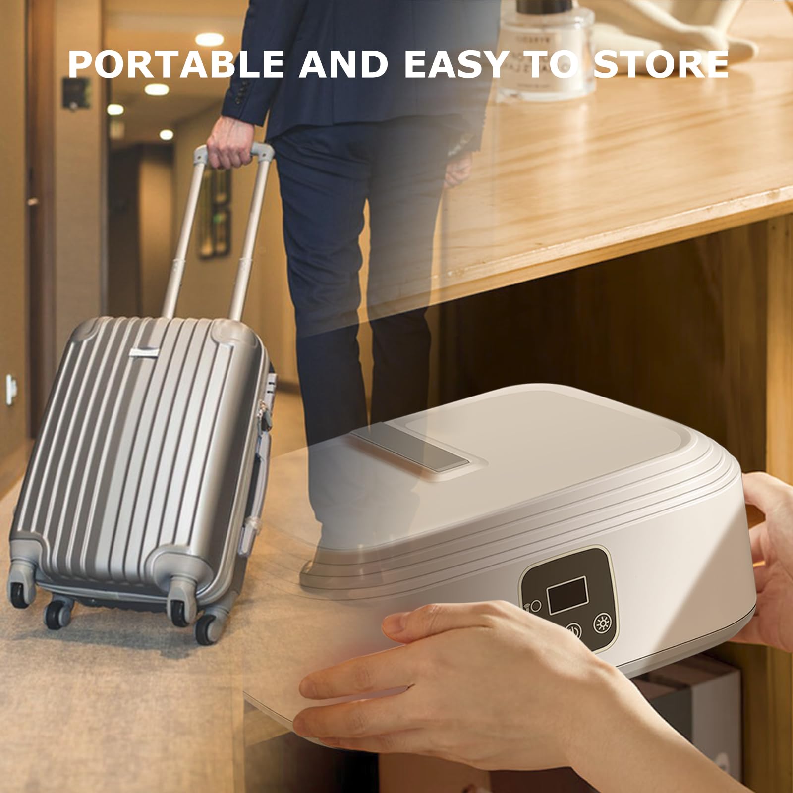 Ljusved Portable Clothes Dryer - Mini Portable Dryer Machine for Laundry in Apartments, Hotel Room and for Travelling