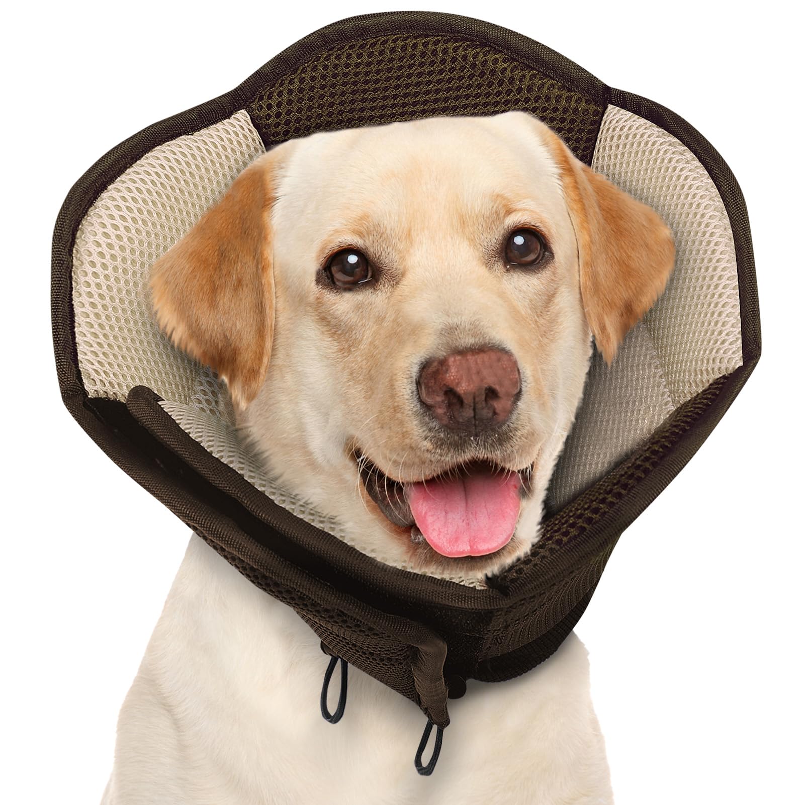 AOFITEE Dog Cone for Dogs After Surgery, Soft Dog Cone Collar for Large Medium Small Dogs, Adjustable Dog Recovery Collars & Cones, Breathable Elizabethan Collar for Dogs to Prevent Licking Wounds