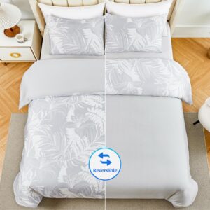 YIYEA Cooling Duvet Cover for Hot Sleepers & Night Sweats - Double Sided Arc-Chill Q-Max>0.5 Cool Summer Duvet Cover Queen Size - Silky Soft, Thin, Breathable, and Quickly Cool Down - 3PC