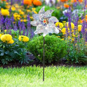 BESPORTBLE 15 Pcs Garden Windmill Bird Tool Holographic Windmills Reflective Pinwheels Sparkly Pin Wheel Bird Tool Garden Supply Birds Scarer Outdoor to Rotate Plastic Bird Supplies