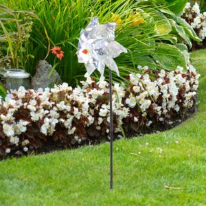 BESPORTBLE 15 Pcs Garden Windmill Bird Tool Holographic Windmills Reflective Pinwheels Sparkly Pin Wheel Bird Tool Garden Supply Birds Scarer Outdoor to Rotate Plastic Bird Supplies