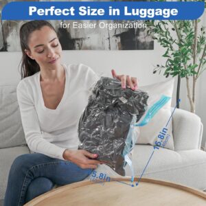 VMstr Vacuum Storage Bags, Carry-on Size, 6 Pack Refill Set (15.8 "x 15.8")