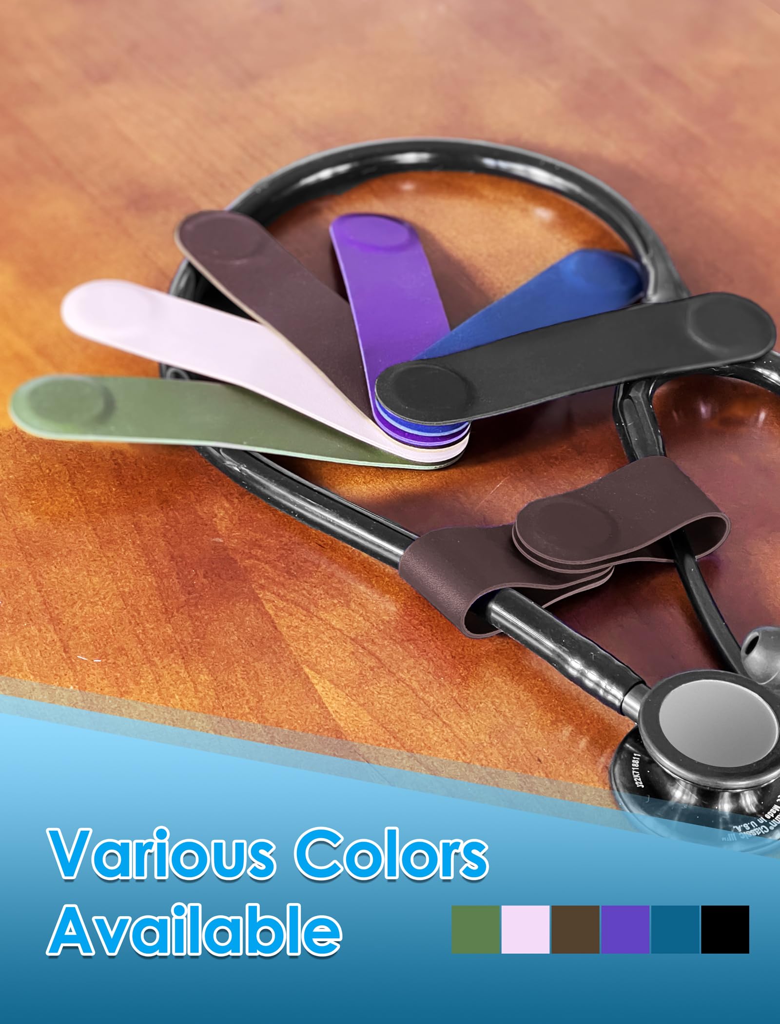 CaseLeather Stethoscope Clip for Medical Professionals, Secure Attachment for Doctors, Nurses, and Students - Compatible with 3M Littmann Classic III, Lightweight II S.E Lightweight and Stylish Design