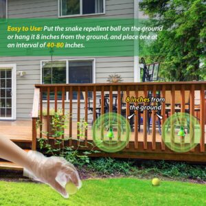 MAGIC CAT Snake Repellent for Yard, 10 Pack Natural Snake Away Repellent for Outdoor & Indoor Snake Pest Control, Powerful Anti-Snake Barrier Ball Pet Family Safe for Home Lawn Garden Camping Fishing