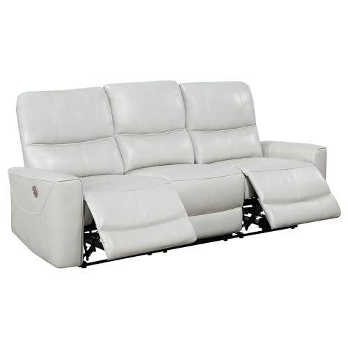 Coaster Home Furnishings Greenfield Upholstered Power Reclining Sofa Ivory