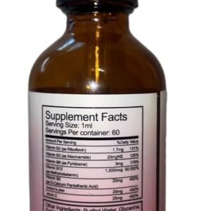 Liquid Vitamin B-12 Complex Drops for Dogs and Cats - Nutritionally Balanced Vet Formulated - Energy, Appetite, Mood - Recovery - Helps Cognition and Brain, Joints, Skin, Digestion